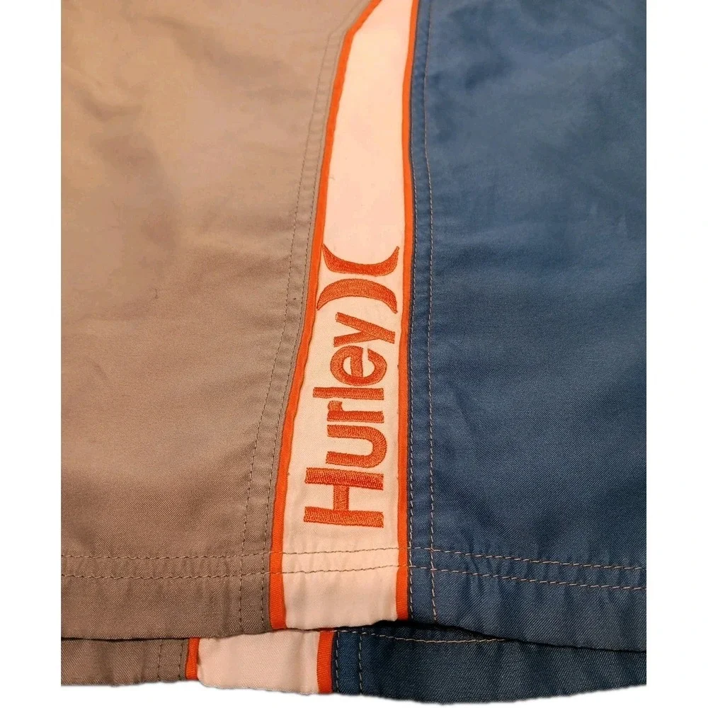 hurley mens swim trunks Blue And Grey A1‎